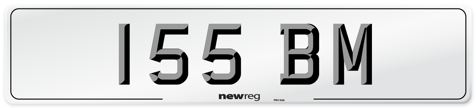 155 BM Number Plate from New Reg